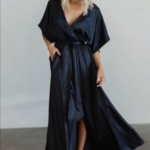 Baltic Born Savana Print Kimono Maxi 2XL BLUE